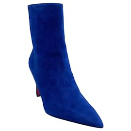 Stivaletti Christian Louboutin Veau Velours Galactiqueen Condora 85