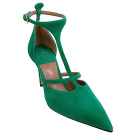Laurence Dacade Faye Pumps aus grünem Wildleder