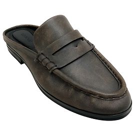 Jonathan Simkhai Mules mocassini in pelle cioccolato distressed Simkhai