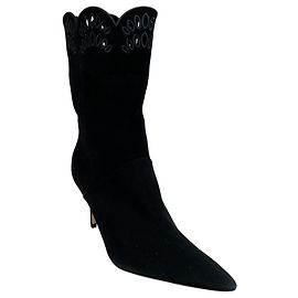 Designers Remix Botines con ojales Arteana de ante negro