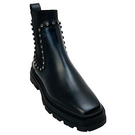 Botas Veronique 45 de piel Black Diamond Jimmy Choo
