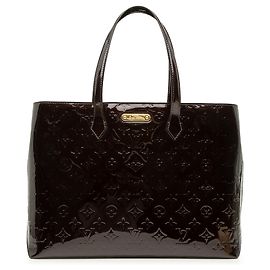 Borsa Tote Louis Vuitton Monogram Vernis Wilshire MM Viola