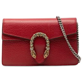 Borsa a tracolla Mini Dionysus in pelle rossa Gucci