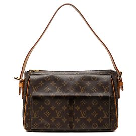 Borsa a tracolla Louis Vuitton Monogram Viva Cite GM Marrone