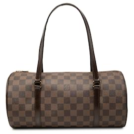 Borsa a mano Louis Vuitton Damier Ebene Papillon 30 Marrone