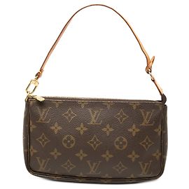 Borsa a tracolla Louis Vuitton Monogram Pochette Accessoires Marrone