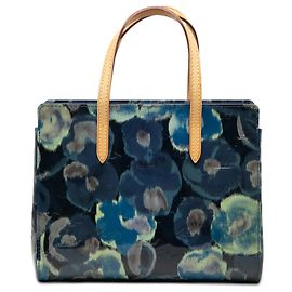 Sac à main Louis Vuitton Monogram Vernis Ikat Catalina BB Bleu