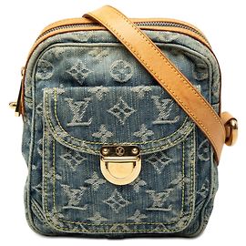 Borsa Camera Louis Vuitton Monogram Denim Blu