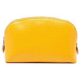 Bolsa de cosméticos Louis Vuitton Epi PM amarela