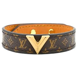 Bracciale Essential V Monogram Louis Vuitton Marrone