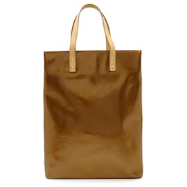 Saco Tote Louis Vuitton Monogram Vernis Reade MM Castanho