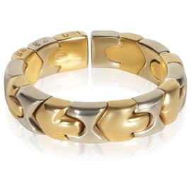 Bulgari Anello flessibile Alveare BVLGARI in oro bianco e oro giallo