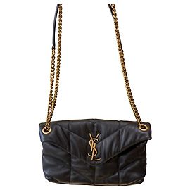 Saint Laurent Loulou Shoulder Matelasse Chevron Velvet Small