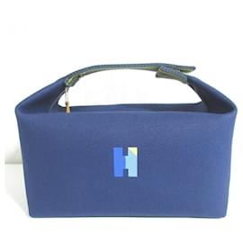 Hermès HERMES Brides a Black GM H Pavillon Handbag Pouch Marine Women's