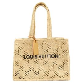 Louis Vuitton Damier Raffia Summer Shopper Tote MM