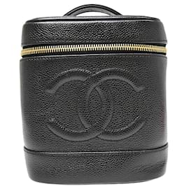 Beauty Case Chanel Vintage Timeless Caviar Tall