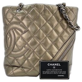 Chanel Cambon Line Gold Schultertasche