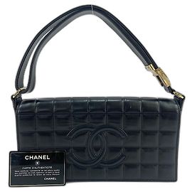 Borsa a tracolla Chanel Chocolate Bar - Black