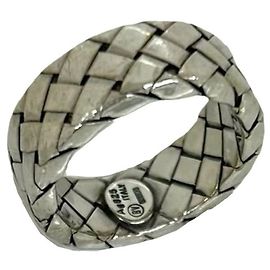 Anello Bottega Veneta Intrecciato in argento sterling 925