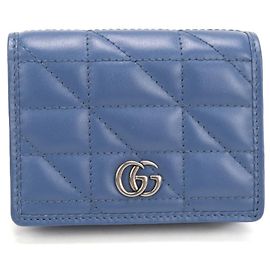 Carteira bi-fold Gucci em azul