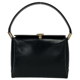 Borsa a mano Gucci Vintage in pelle nera