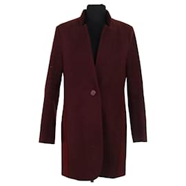 Cappotto Maje in lana bordeaux