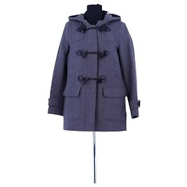 Dufflecoat de lana gris Burberry