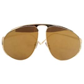 Gafas de sol Loewe de metal doradas