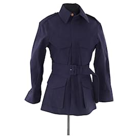 Gabardina azul de algodón Louis Vuitton