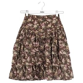 Falda Louis Vuitton marrón sintética S