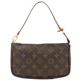 Borsa a tracolla Louis Vuitton Monogram Pochette Accessoires Marrone