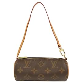 Borsa a mano Louis Vuitton Monogram Papillon Pochette Marrone