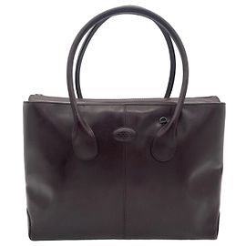 Bolso tote Tod's de cuero marrón
