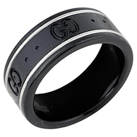 Gucci schmaler schwarzer Ring