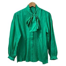 Autre Marque Blusa in raso di cotone e seta Ballsey