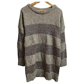 Autre Marque GRACE Class Lame Border Strick-2way-Top