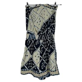 Autre Marque Mono corto de seda azul POUPETTE SAINT BARTH