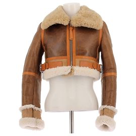 Giacca corta in shearling Acne Studios camel XS