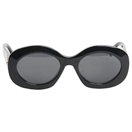 Occhiali da sole rotondi oversized Triomphe neri - Céline