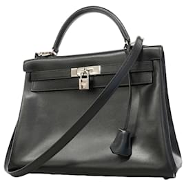 Hermes Kelly 32 Handtasche in Schwarz - Hermès