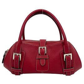 Loewe Senda Logo Geprägte Lederhandtasche