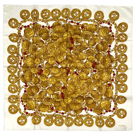 Chanel Seidentuch in Gold und Mehrfarbig