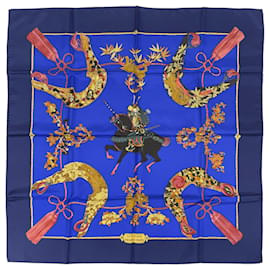 Hermès Foulard di seta Hermes Carre 90 Samourai