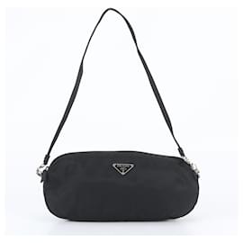 Borsa a tracolla Prada in nylon Tessuto con logo triangolare