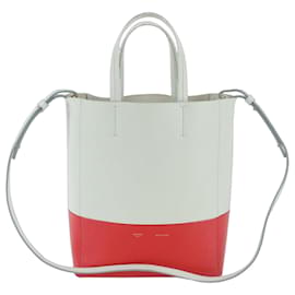 Celine Vertical Cabas Small Bolsa de ombro 2-Way em couro - Céline