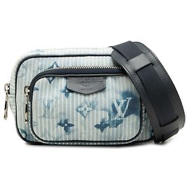 Pouch Outdoor Louis Vuitton Blue Monogram Denim Watercolor Hickory Stripes