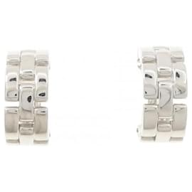 Orecchini a clip Cartier Maillon Panthère in oro bianco