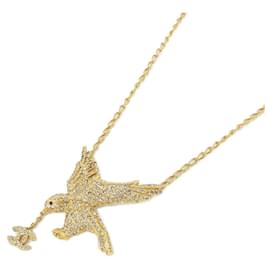 Collana Chanel in cristallo oro e rosso