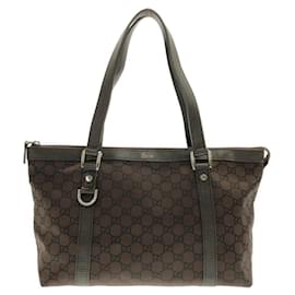 Borsa Gucci 268640 in nylon marrone