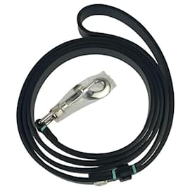 Tiffany & Co. Black Leather Dog Leash
